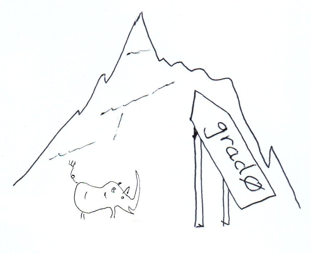 The gradient points in the direction of an increasing scalar field.