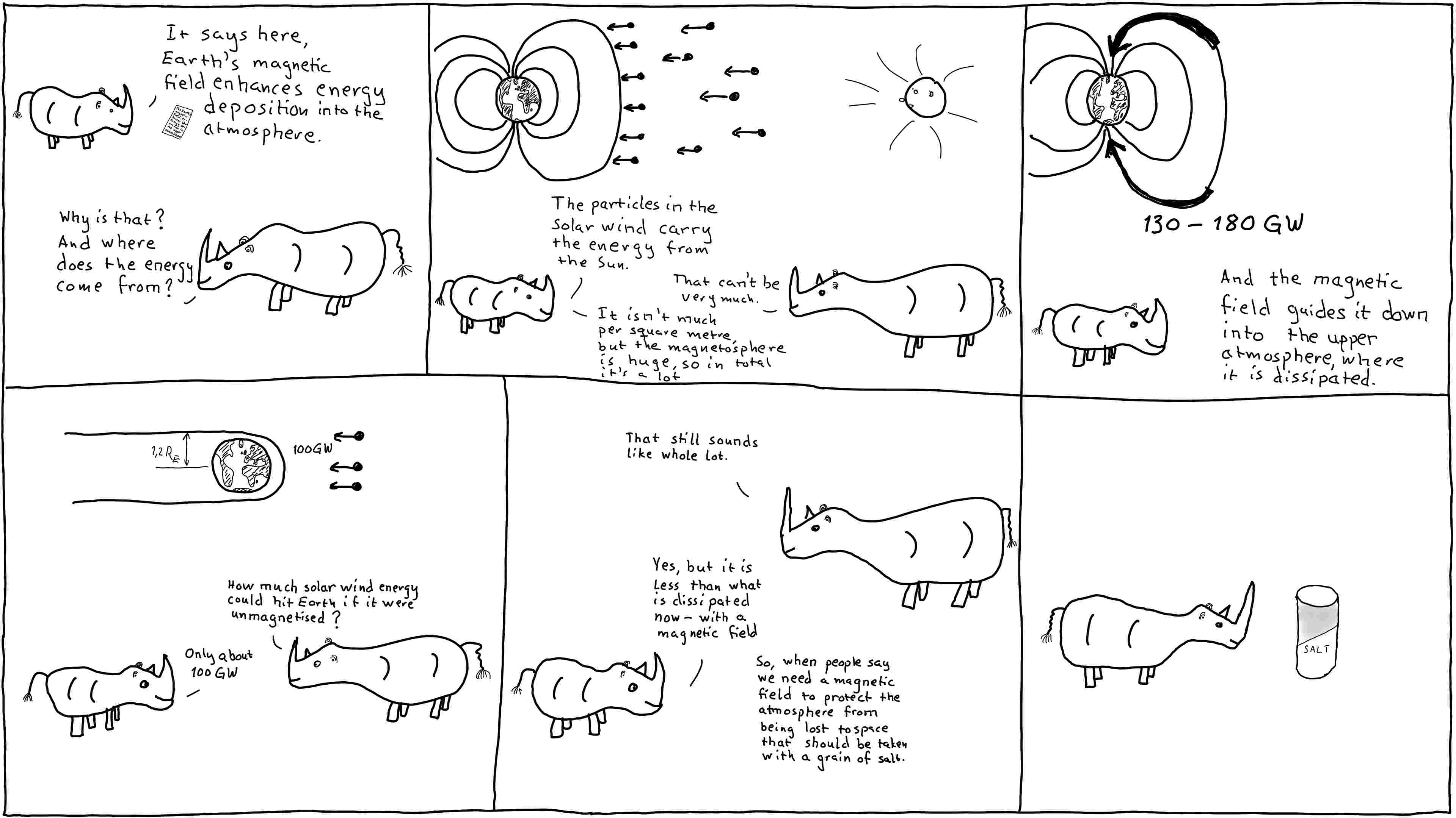 Rhinos explain the energy budget