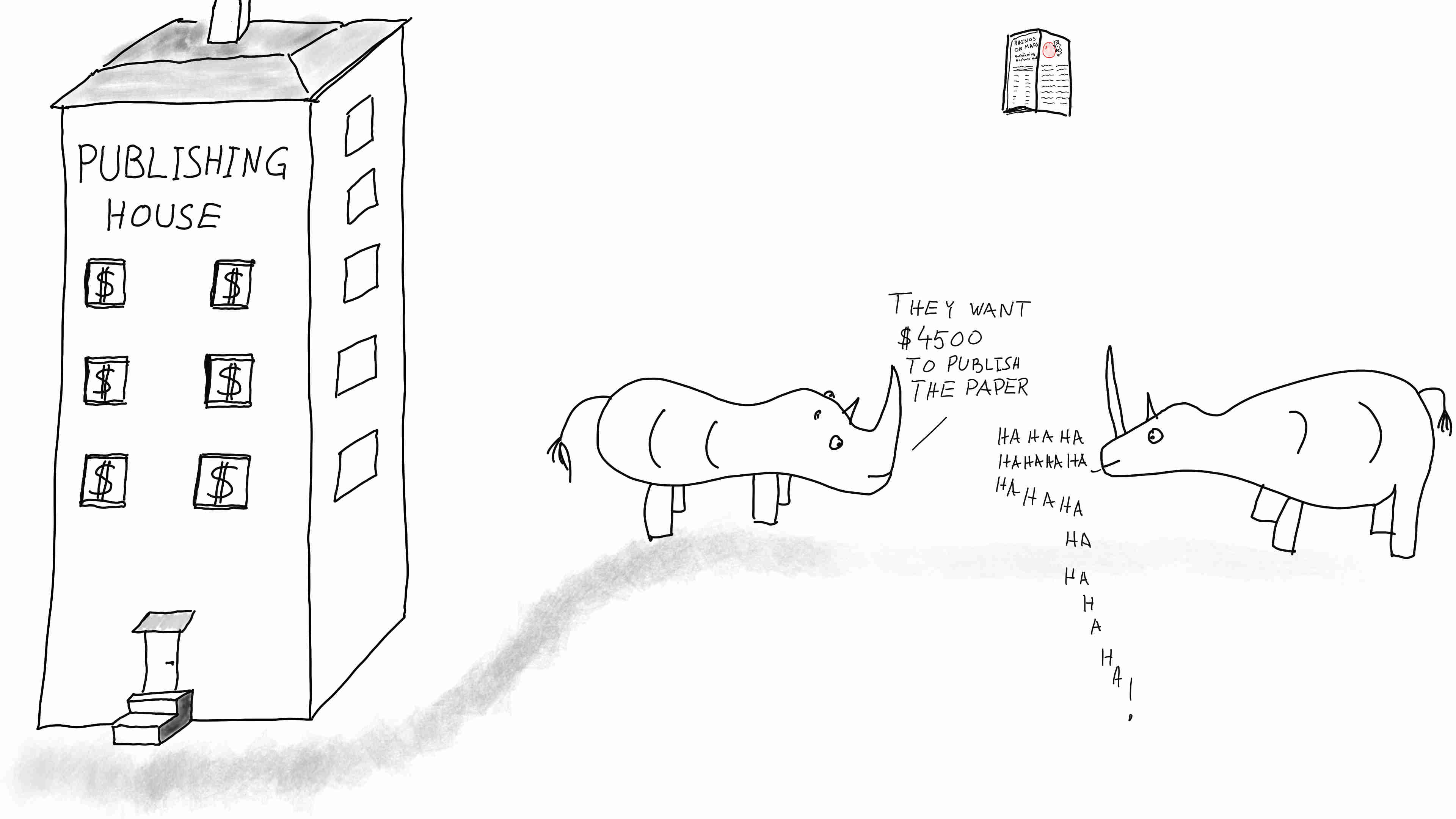 Rhinos talk about academic publishing 2